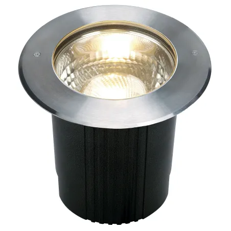 DASAR® 215, encastré de sol extérieur, rond, inox, E27, 11W max, IP67, collerette inox 316