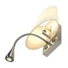 COUPA FLEX, applique intérieure, liseuse, chrome/blanc, G9/QT14, 42W max, LED, 3,4W, 3000K