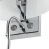 COUPA FLEX, applique intérieure, liseuse, chrome/blanc, G9/QT14, 42W max, LED, 3,4W, 3000K