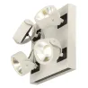 KALU, applique et plafonnier intérieur, quad, carré, blanc/noir, LED, 60W, 3000K, variable