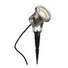 NAUTILUS 10, projecteur extérieur, rond, inox brossé, GU10/QPAR51, 25W max, IP55, inox 316