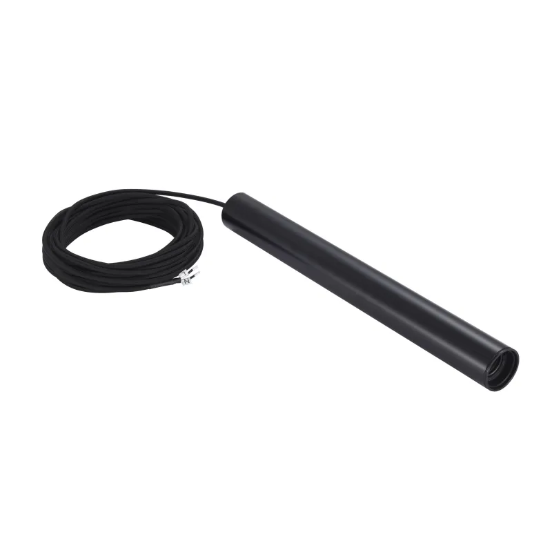 FITU, suspension intérieure, hauteur 40 cm, noir, E27, 60W max, câble nu sans patère de 5m