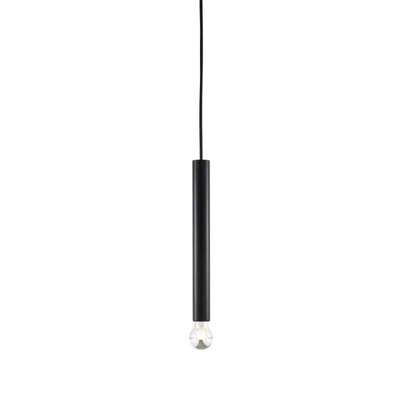 FITU, suspension intérieure, hauteur 40 cm, noir, E27, 60W max, câble nu sans patère de 5m