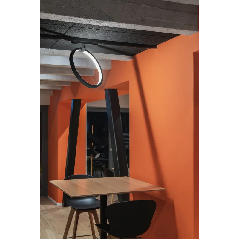 ONE 40 TRACK, spot pour rail 3 allumages intérieur, noir, LED, 15,2W, 4000K, variable Dali