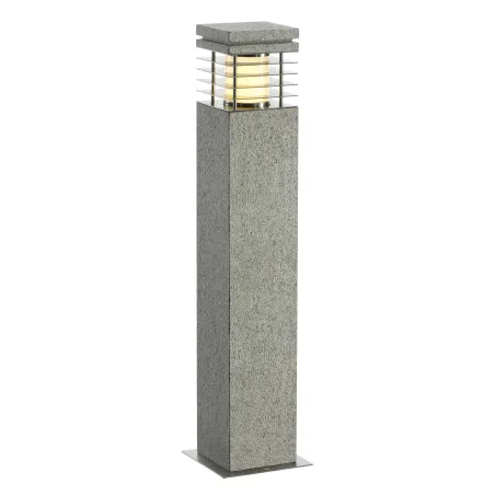 ARROCK GRANITE 70, borne extérieure, poivre et sel, E27, 15W max, IP44, granite, inox 304