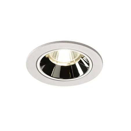 NUMINOS® S, encastré de plafond intérieur, 40 deg , blanc/chrome, LED, 8,6W, 4000K, IP20/IP44