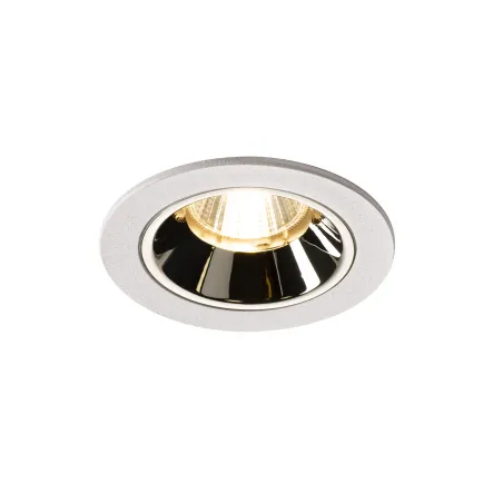 NUMINOS® S, encastré de plafond intérieur, 55 deg , blanc/chrome, LED, 8,6W, 3000K, IP20/IP44