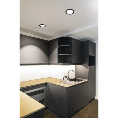 NUMINOS® XL, encastré de plafond intérieur, 55 deg , noir/blanc, LED, 37,4W, 3000K, IP20/IP44