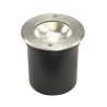 ROCCI, encastré de sol extérieur, rond, inox, LED, 8,6W, 3000K, IP67, collerette inox 316