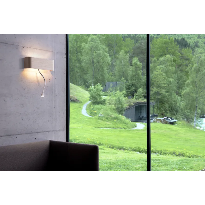 MANA, applique intérieure, liseuse, base, blanc, LED, 11W, 3000K, avec liseuse orientable