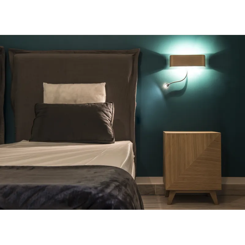 MANA, applique intérieure, liseuse, base, blanc, LED, 11W, 3000K, avec liseuse orientable