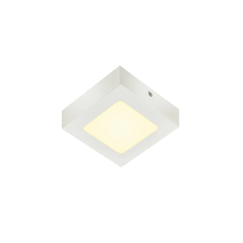 SENSER 12, applique et plafonnier intérieur, carré, blanc mat, LED, 8,2W, 3000K, variable