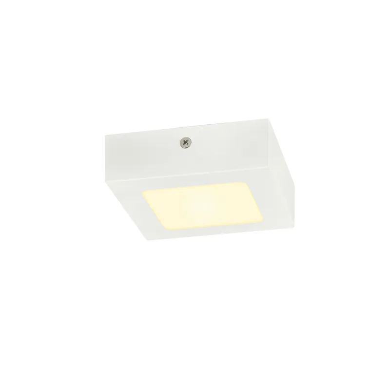 SENSER 12, applique et plafonnier intérieur, carré, blanc mat, LED, 8,2W, 3000K, variable