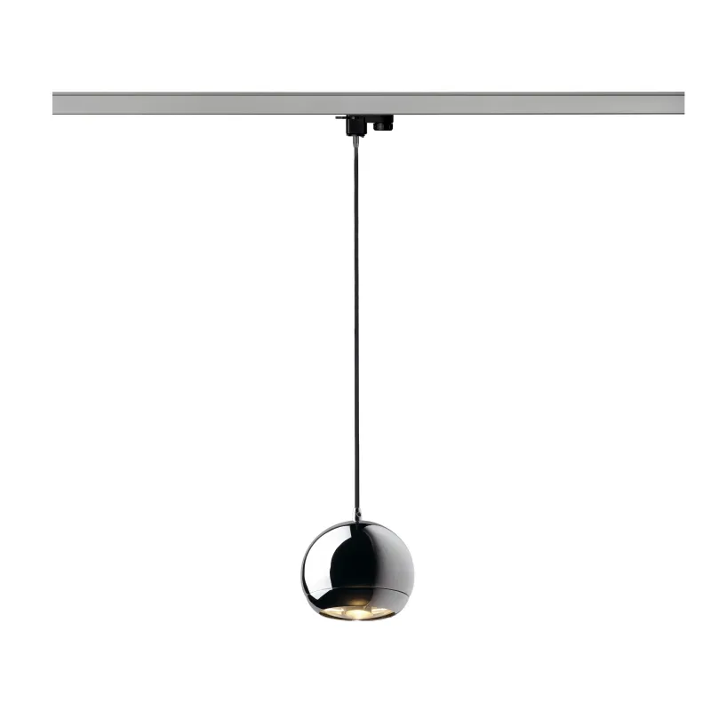 LIGHT EYE® 150, suspension pour rail 3 allumages intérieur, chrome, GU10/QPAR111, 75W max