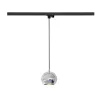 LIGHT EYE® 150, suspension pour rail 3 allumages intérieur, chrome, GU10/QPAR111, 75W max