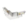 S-TRACK, connecteur en L, Dali, terre extérieure, pour rail 3 allumages, intérieur, blanc