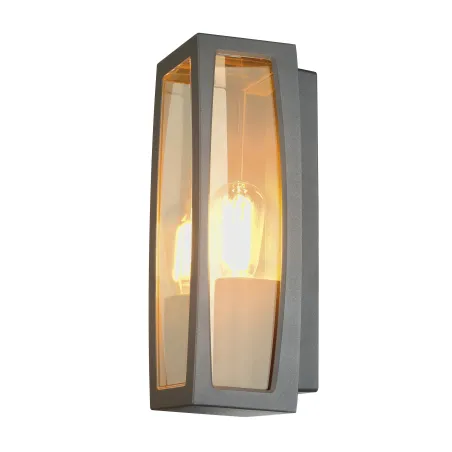 MERIDIAN BOX, applique extérieure, diffuseur transparent, anthracite, E27, 25W max, IP54