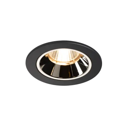NUMINOS® S, encastré de plafond intérieur, 20 deg , noir/chrome, LED, 8,6W, 2700K, IP20/IP44