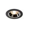 NUMINOS® S, encastré de plafond intérieur, 20 deg , noir/chrome, LED, 8,6W, 2700K, IP20/IP44