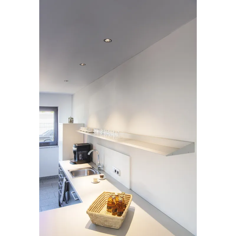 NUMINOS® S, encastré de plafond intérieur, 40 deg , noir/chrome, LED, 8,6W, 3000K, IP20/IP44