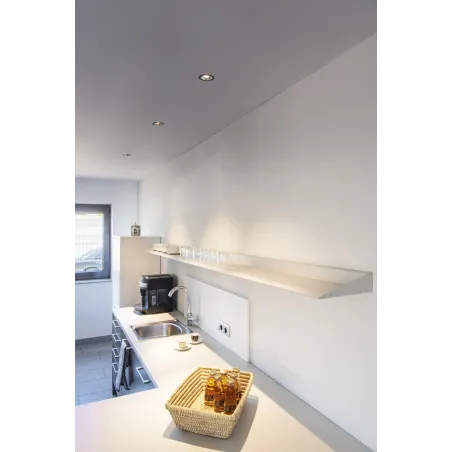 NUMINOS® S, encastré de plafond intérieur, 40 deg , noir/chrome, LED, 8,6W, 3000K, IP20/IP44