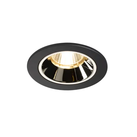 NUMINOS® S, encastré de plafond intérieur, 55 deg , noir/chrome, LED, 8,6W, 3000K, IP20/IP44