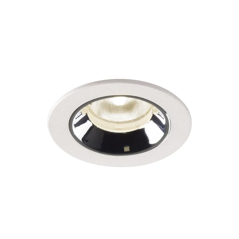 NUMINOS® XS, encastré de plafond intérieur, 20 deg , blanc/chrome, LED, 7W, 4000K, IP20/IP44
