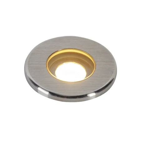 DASAR® 370, encastré de sol extérieur, rond, inox brossé, LED, 2W, 3000K, IP67, inox 316