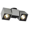 ALTRA DICE, applique et plafonnier intérieur, double, gris/noir, GU10/QPAR51, 2x 50W max