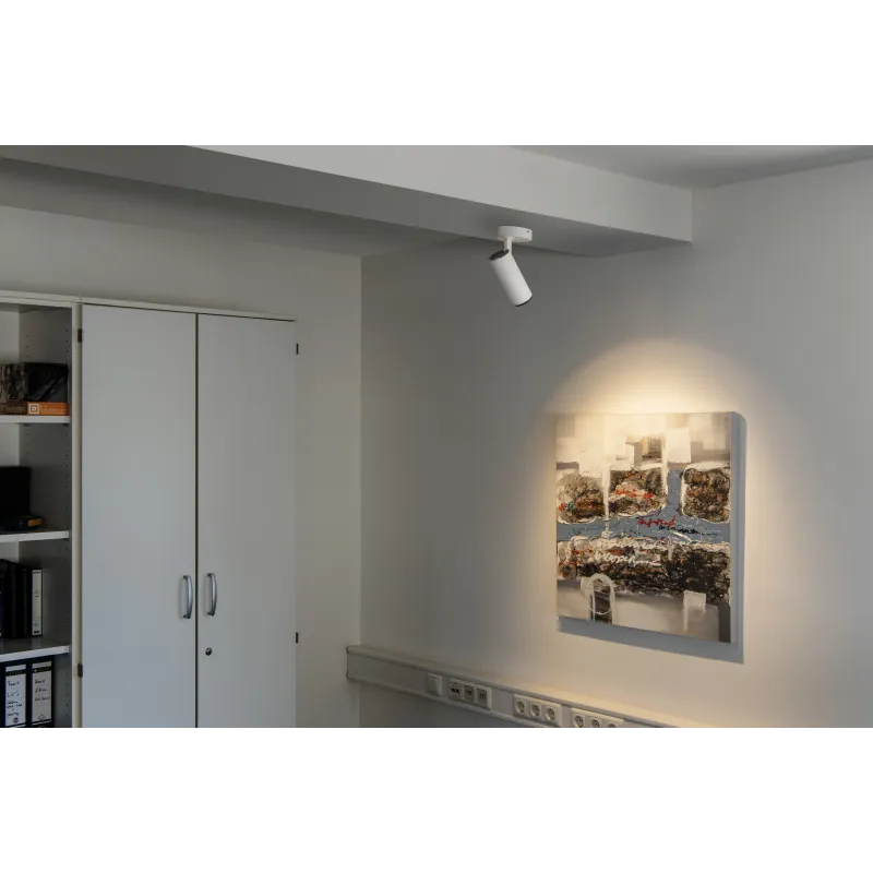NUMINOS® M, plafonnier intérieur, orientable, 36 deg , blanc/noir, LED, 20W, 3000K, variable