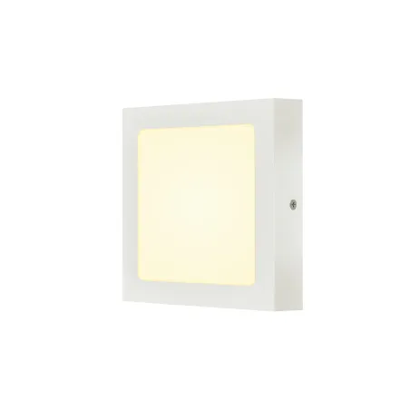 SENSER 18, applique et plafonnier intérieur, carré, blanc mat, LED, 12W, 3000K, variable