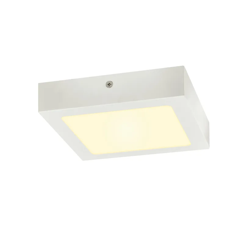 SENSER 18, applique et plafonnier intérieur, carré, blanc mat, LED, 12W, 3000K, variable