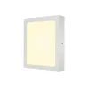 SENSER 24, applique et plafonnier intérieur, carré, blanc mat, LED, 15W, 3000K, variable