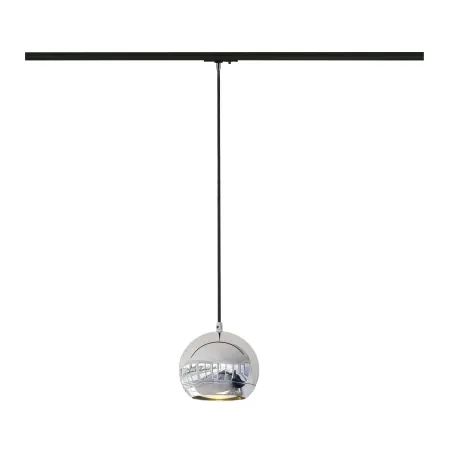 LIGHT EYE® 150, suspension pour rail 1 allumage intérieur, chrome, GU10/QPAR111, 75W max