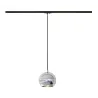 LIGHT EYE® 150, suspension pour rail 1 allumage intérieur, chrome, GU10/QPAR111, 75W max
