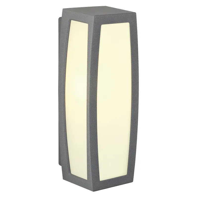 MERIDIAN BOX, applique extérieure, diffuseur opalescent, anthracite, E27, 25W max, IP54