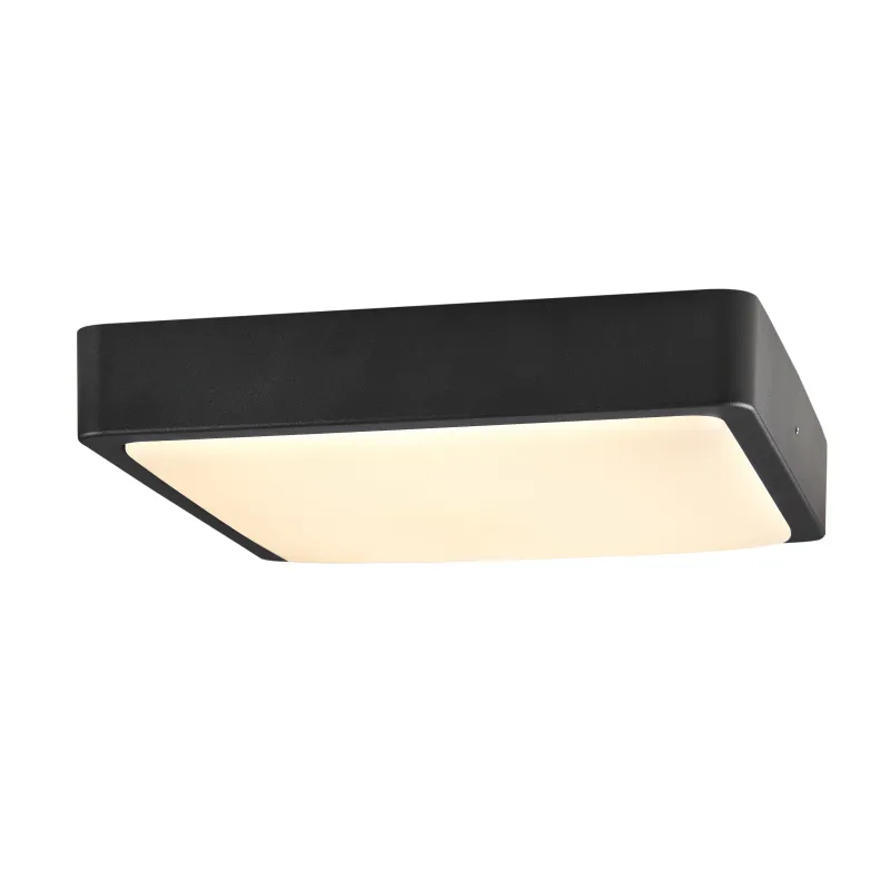 AINOS, applique et plafonnier extérieur, carré, anthracite, LED, 17W, 3000K/4000K, IP65