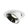NUMINOS® GIMBLE XL, encastré de plafond intérieur, 20 deg , blanc/chrome, LED, 37,4W, 4000K