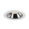 NUMINOS® GIMBLE XL, encastré de plafond intérieur, 40 deg , blanc/chrome, LED, 37,4W, 2700K