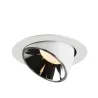NUMINOS® GIMBLE XL, encastré de plafond intérieur, 40 deg , blanc/chrome, LED, 37,4W, 3000K