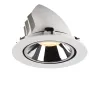 NUMINOS® GIMBLE XL, encastré de plafond intérieur, 40 deg , blanc/chrome, LED, 37,4W, 3000K