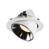 NUMINOS® GIMBLE XL, encastré de plafond intérieur, 55 deg , blanc/chrome, LED, 37,4W, 3000K