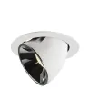 NUMINOS® GIMBLE XL, encastré de plafond intérieur, 55 deg , blanc/chrome, LED, 37,4W, 4000K