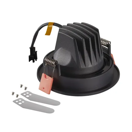 NUMINOS® MOVE S, encastré de plafond intérieur, orientable, 40 deg , noir, LED, 8,6W, 2700K