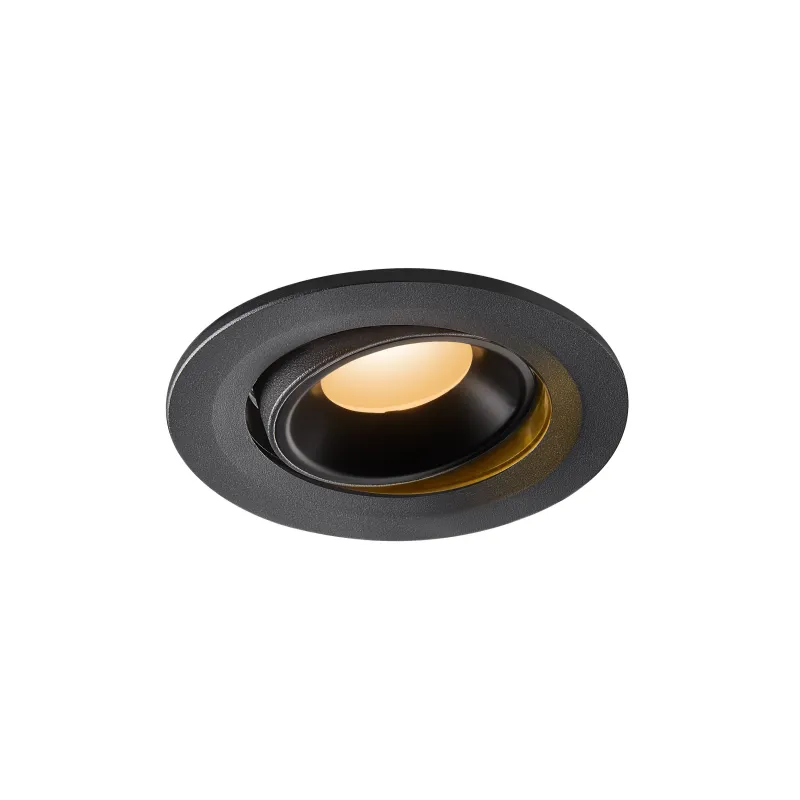 NUMINOS® MOVE S, encastré de plafond intérieur, orientable, 55 deg , noir, LED, 8,6W, 2700K