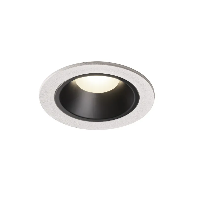 NUMINOS® S, encastré de plafond intérieur, 20 deg , blanc/noir, LED, 8,6W, 4000K, IP20/IP44