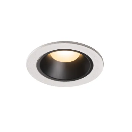 NUMINOS® S, encastré de plafond intérieur, 40 deg , blanc/noir, LED, 8,6W, 3000K, IP20/IP44