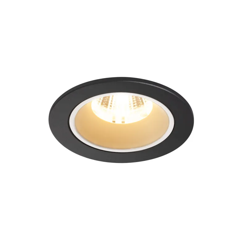 NUMINOS® S, encastré de plafond intérieur, 55 deg , noir/blanc, LED, 8,6W, 3000K, IP20/IP44
