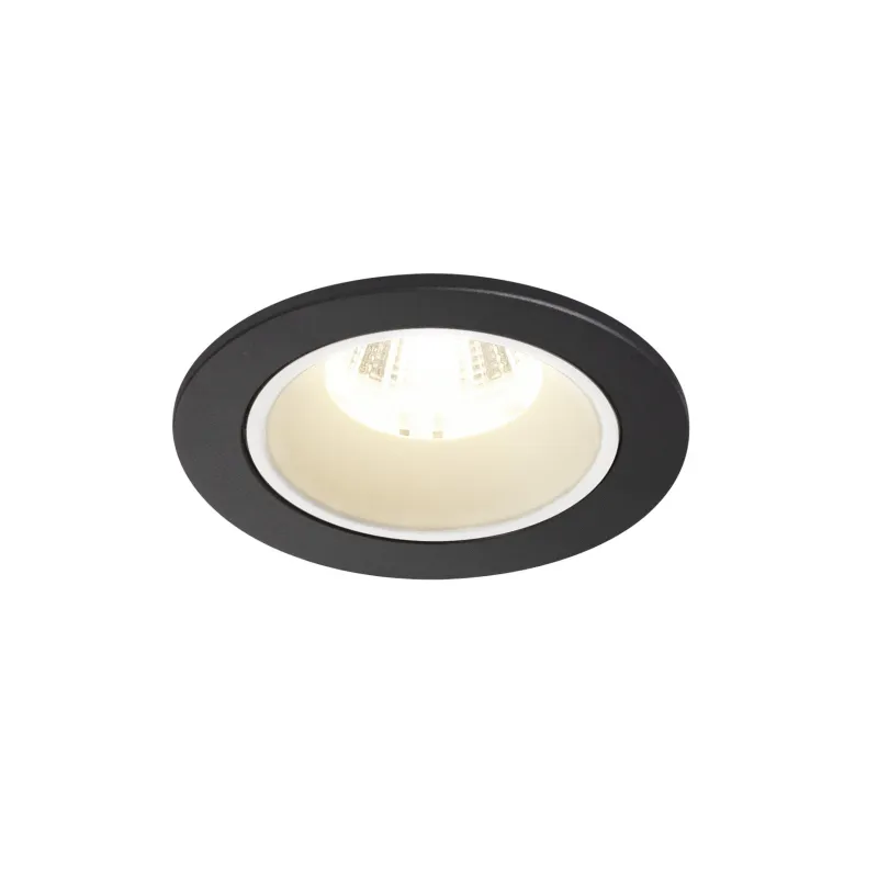 NUMINOS® S, encastré de plafond intérieur, 55 deg , noir/blanc, LED, 8,6W, 4000K, IP20/IP44