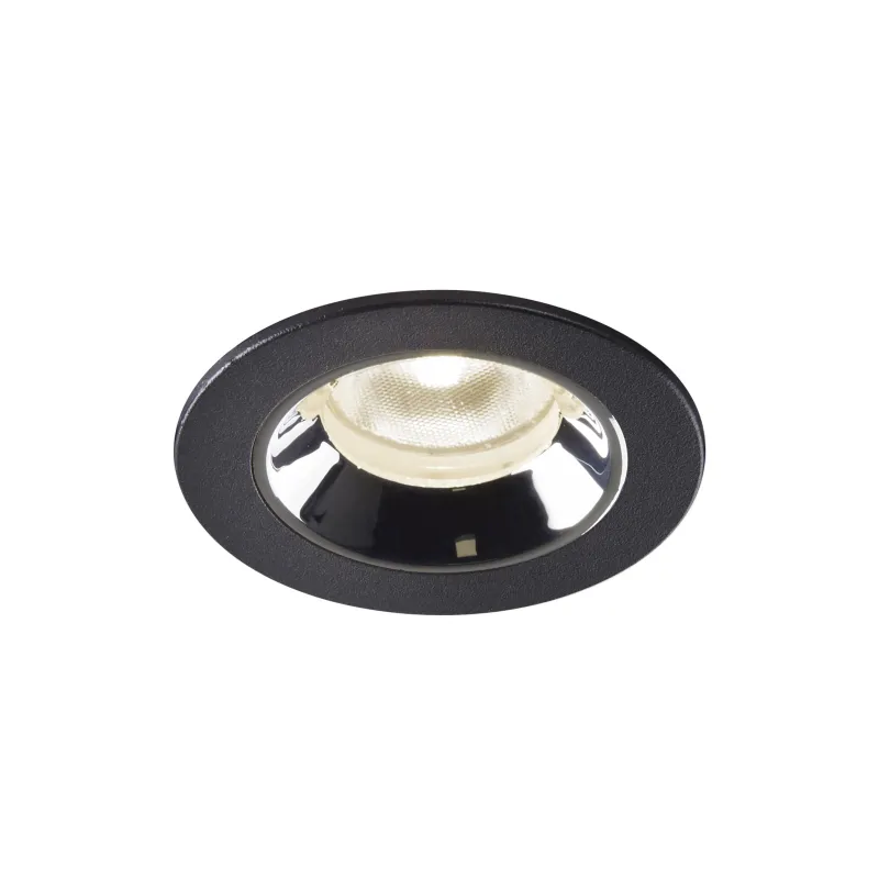 NUMINOS® XS, encastré de plafond intérieur, 20 deg , noir/chrome, LED, 7W, 4000K, IP20/IP44